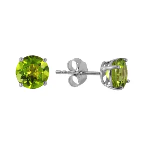 0.95 Carat 14K Solid White Gold I Know Why Peridot Earrings