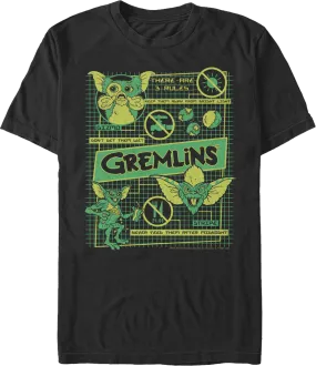 3 Rules Gremlins T-Shirt