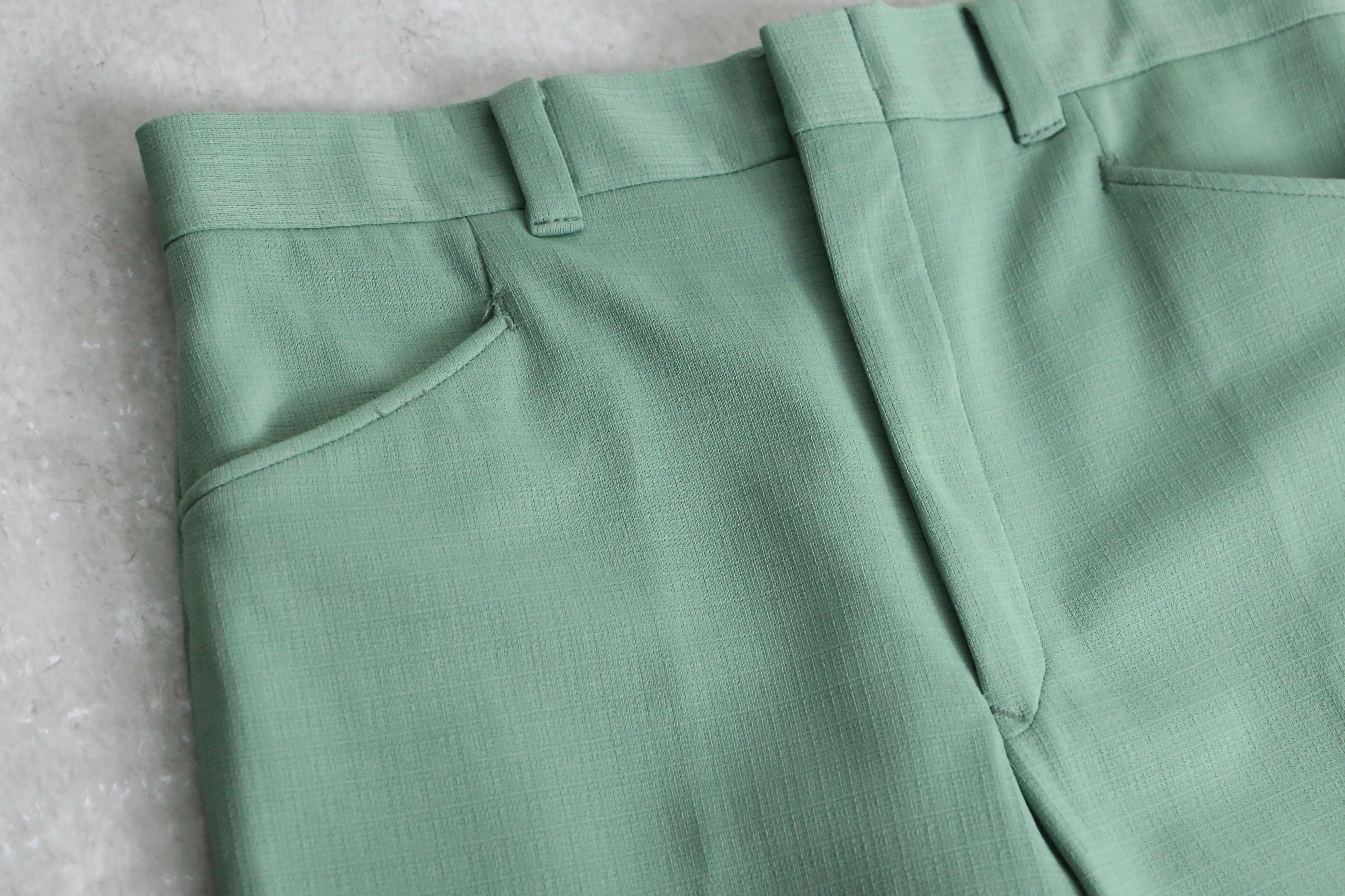 70’s “Sears” mint green flare pants