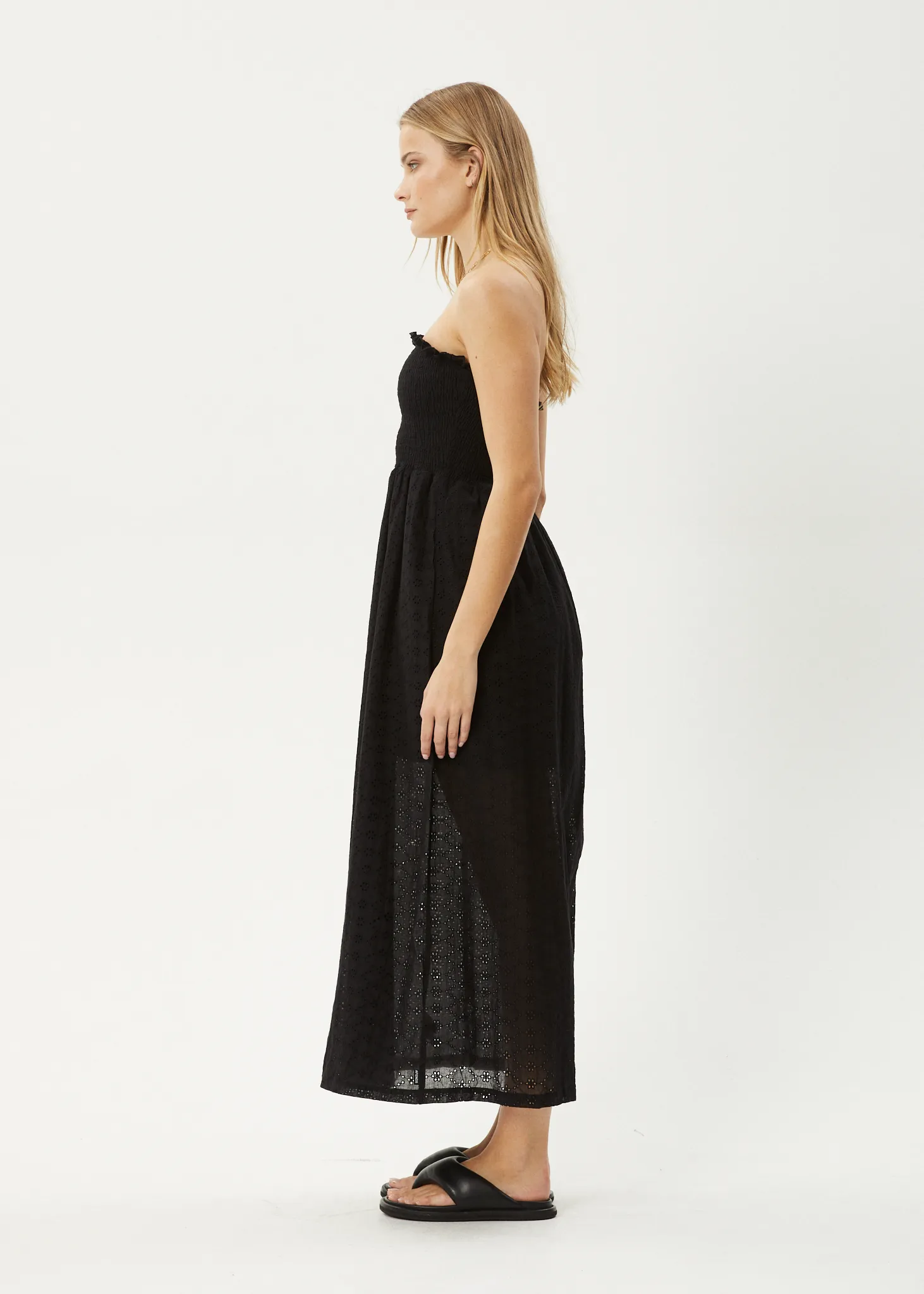 AFENDS Womens Marlow - Strapless Maxi Dress - Black