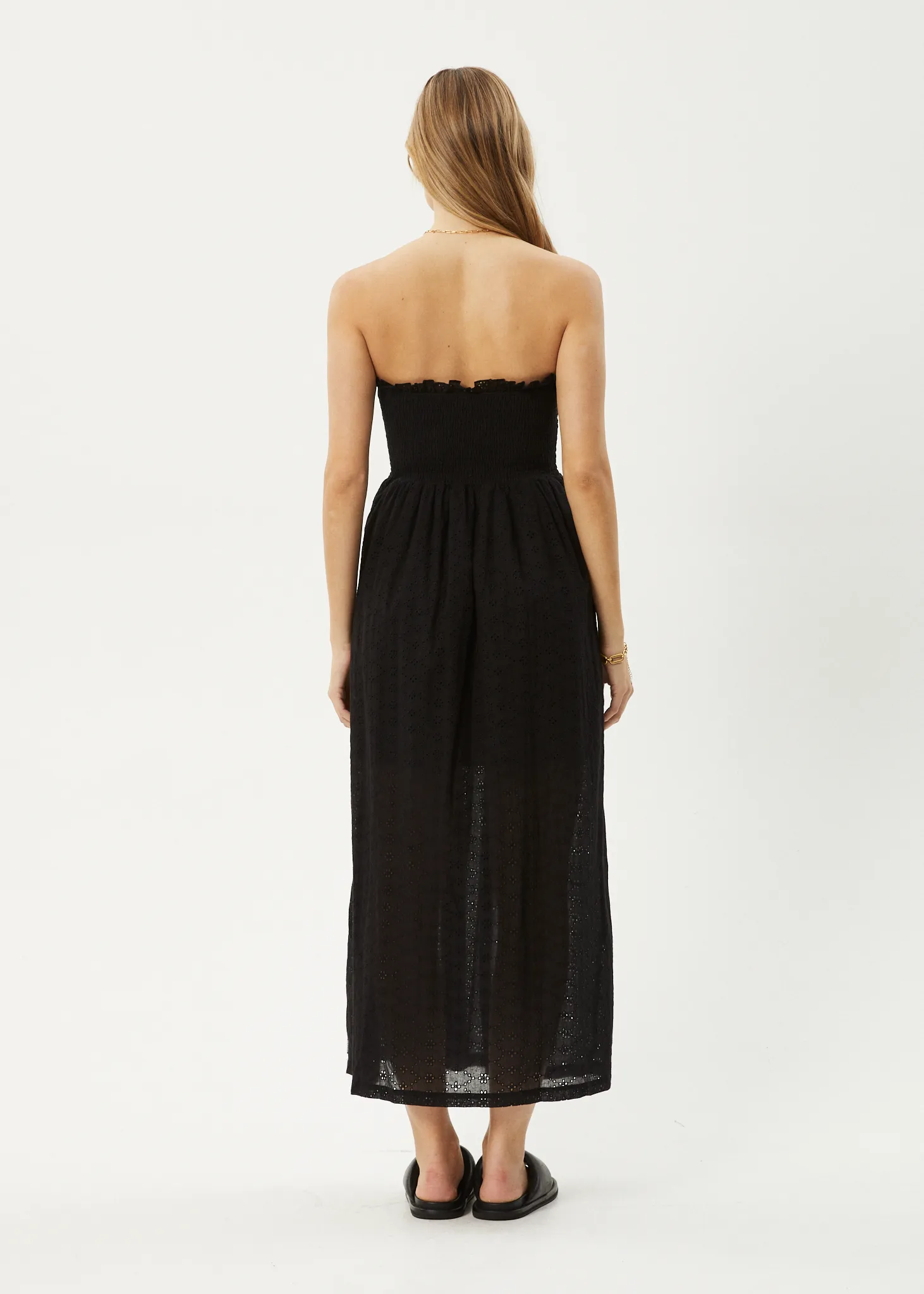 AFENDS Womens Marlow - Strapless Maxi Dress - Black