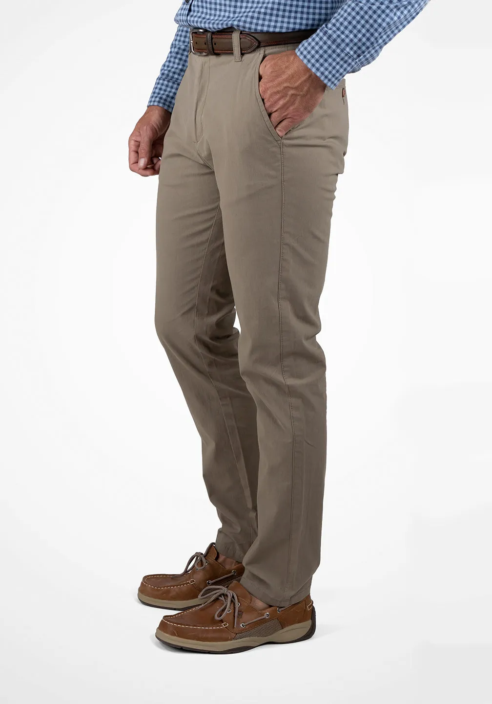 Airotec® Regular Fit Cotton/Nylon Canvas Chino