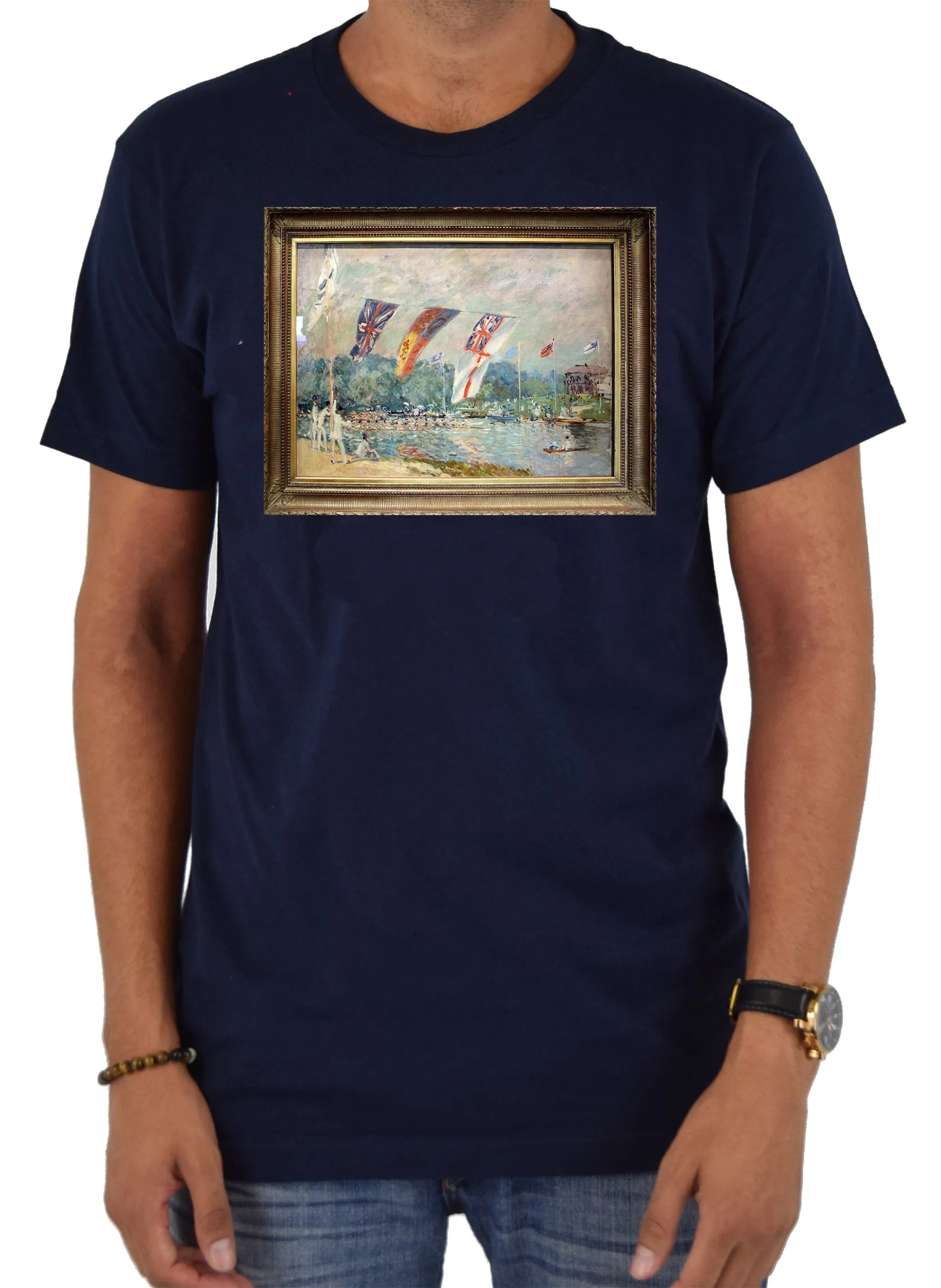 Alfred Sisley - Regatta at Molesey T-Shirt