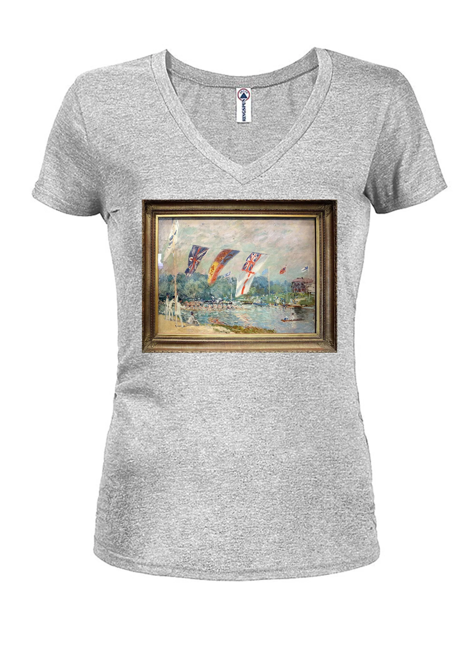 Alfred Sisley - Regatta at Molesey T-Shirt