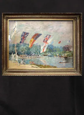 Alfred Sisley - Regatta at Molesey T-Shirt