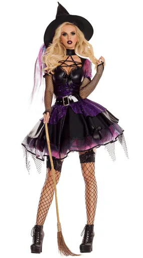 Amethyst Pentagram Witch Costume