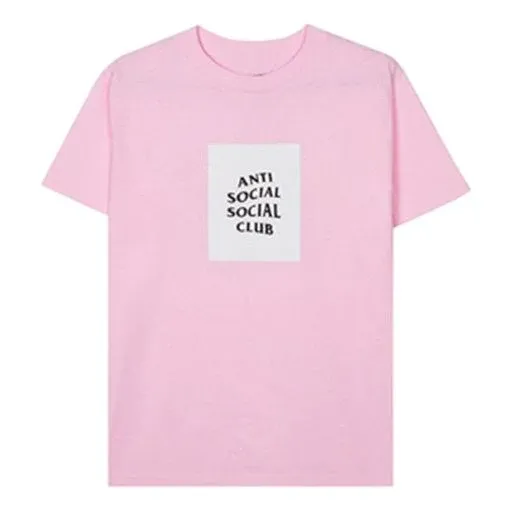 Anti Social Social Club Box Logo Tee (Pink)