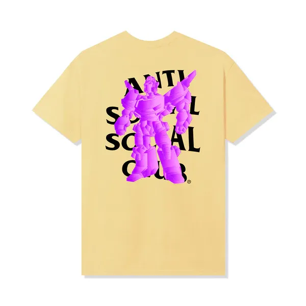 Anti Social Social Club Connect The Dots Daffodil Yellow Tee