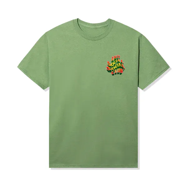 Anti Social Social Club Fever Is Rising Dill Green Tee