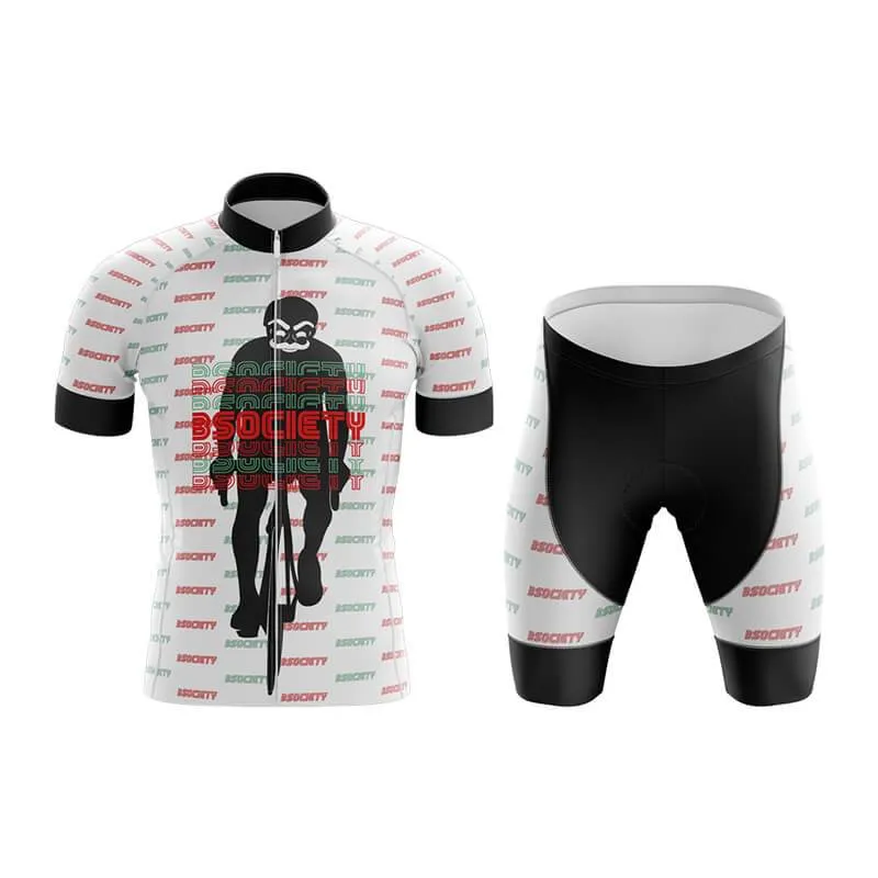 B Society (V3) (White) Club Cycling Kit