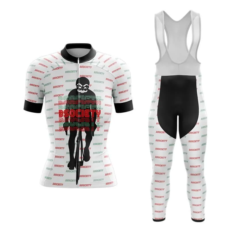 B Society (V3) (White) Club Cycling Kit