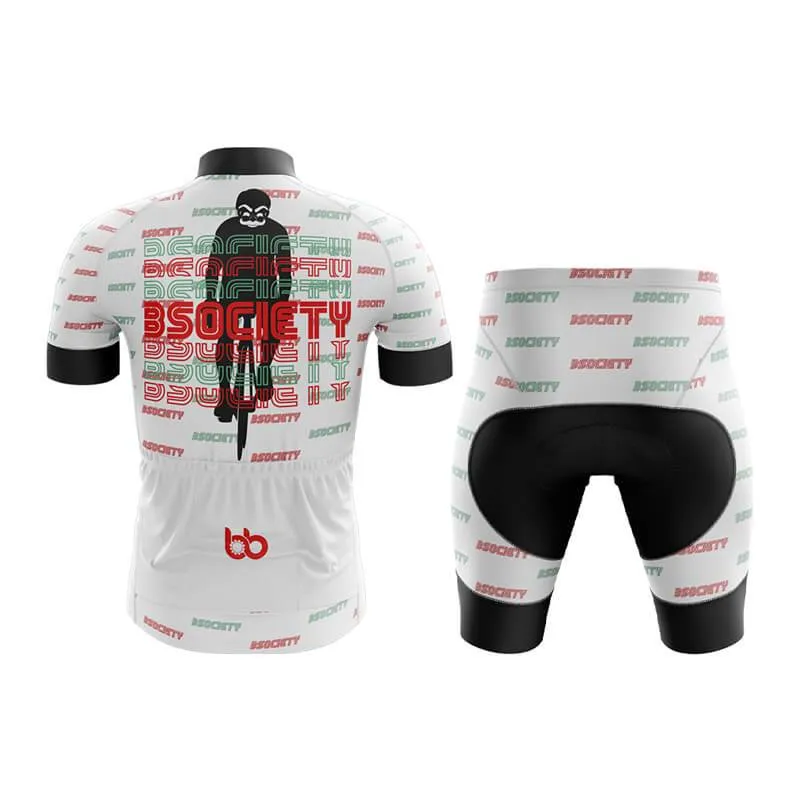 B Society (V3) (White) Club Cycling Kit