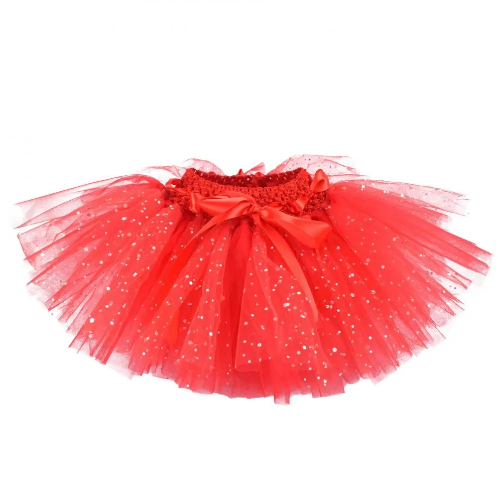 Baby Girls Christmas Set Sequined Mesh Pompous Skirt Wholesale Baby Clothes Usa