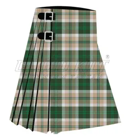 Bannockbane Dark Green Premium Tartan Kilt