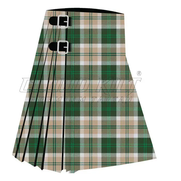 Bannockbane Dark Green Premium Tartan Kilt