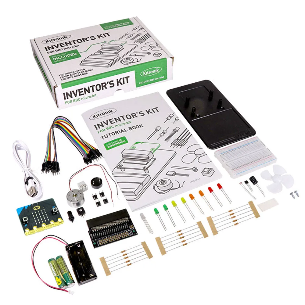 BBC micro:bit with Kitronik Inventor's Kit and Accessories