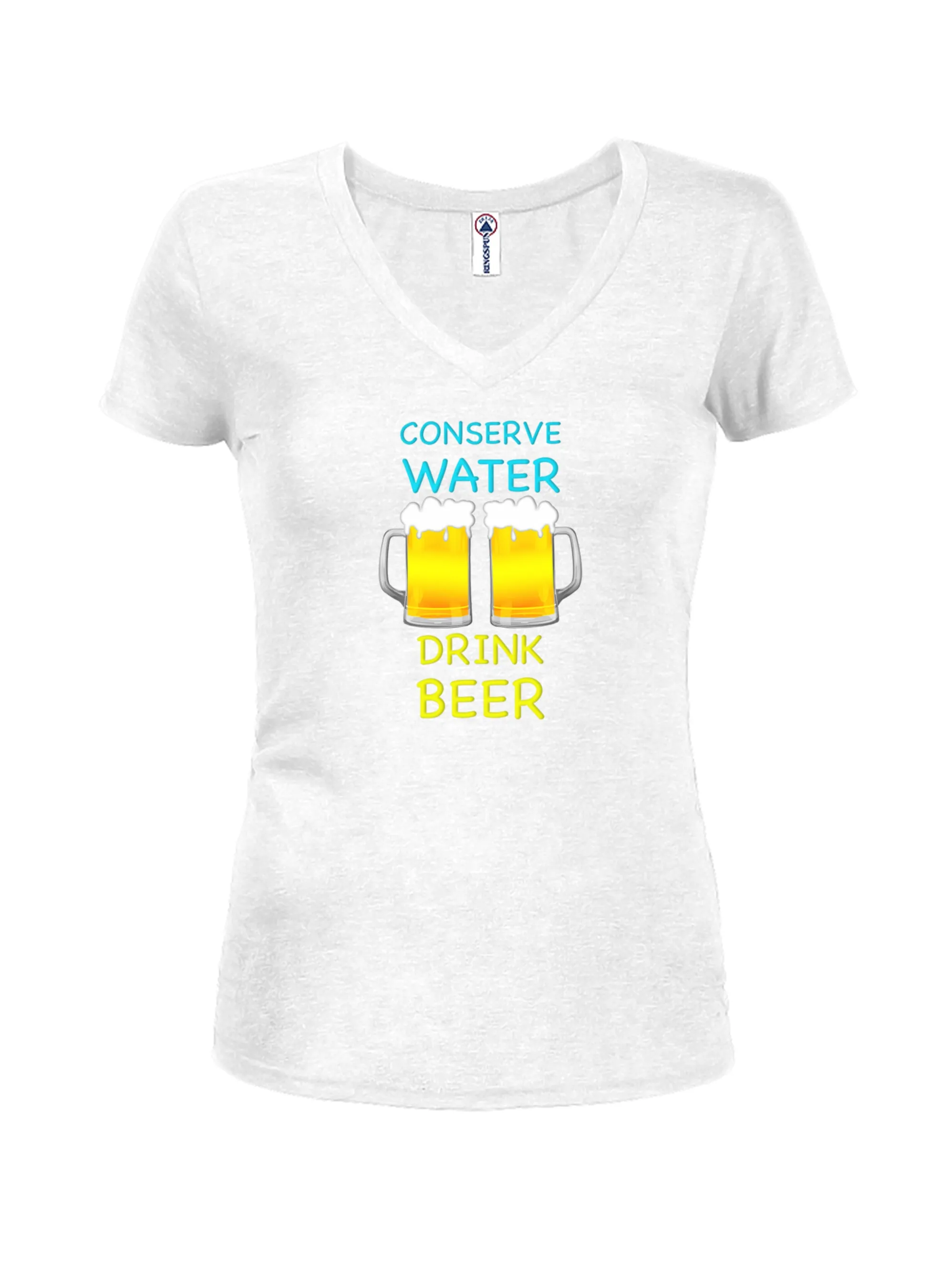 BEER Juniors V Neck T-Shirt