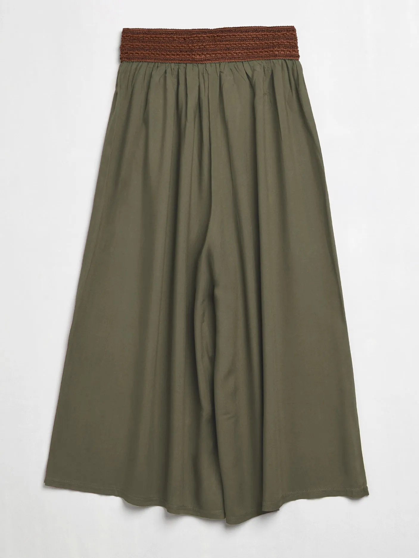 Belted Culotte Pants