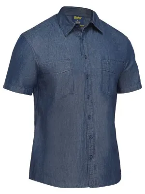 Bisley Mens Short Sleeve Denim Work Shirt (BS1602)