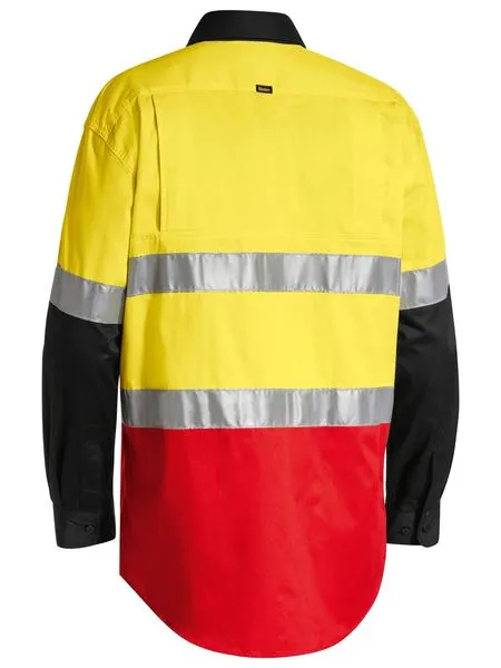 Bisley Taped Hi Vis Cool Lightweight Shirt -Long Sleeve Shirt (BS6697T)