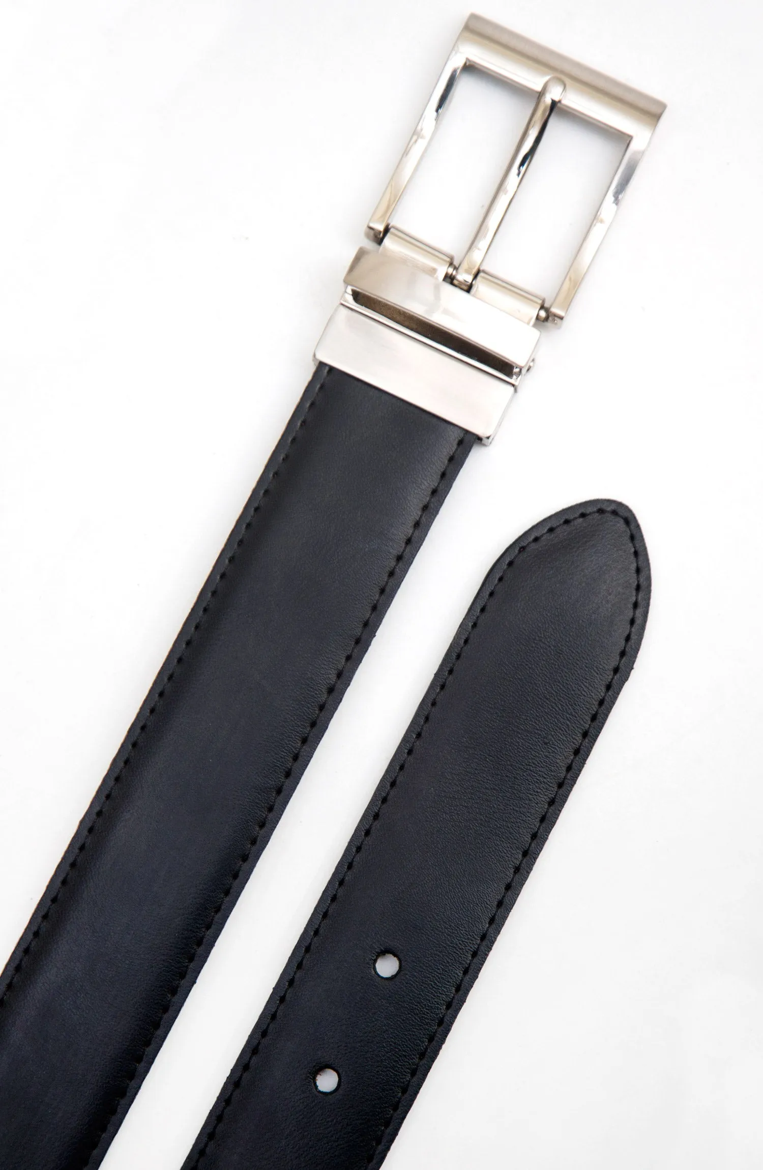 Black And Brown Reversible Leather Belt