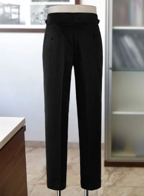 Black Chino Gurkha Trousers