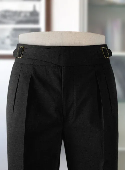 Black Chino Gurkha Trousers