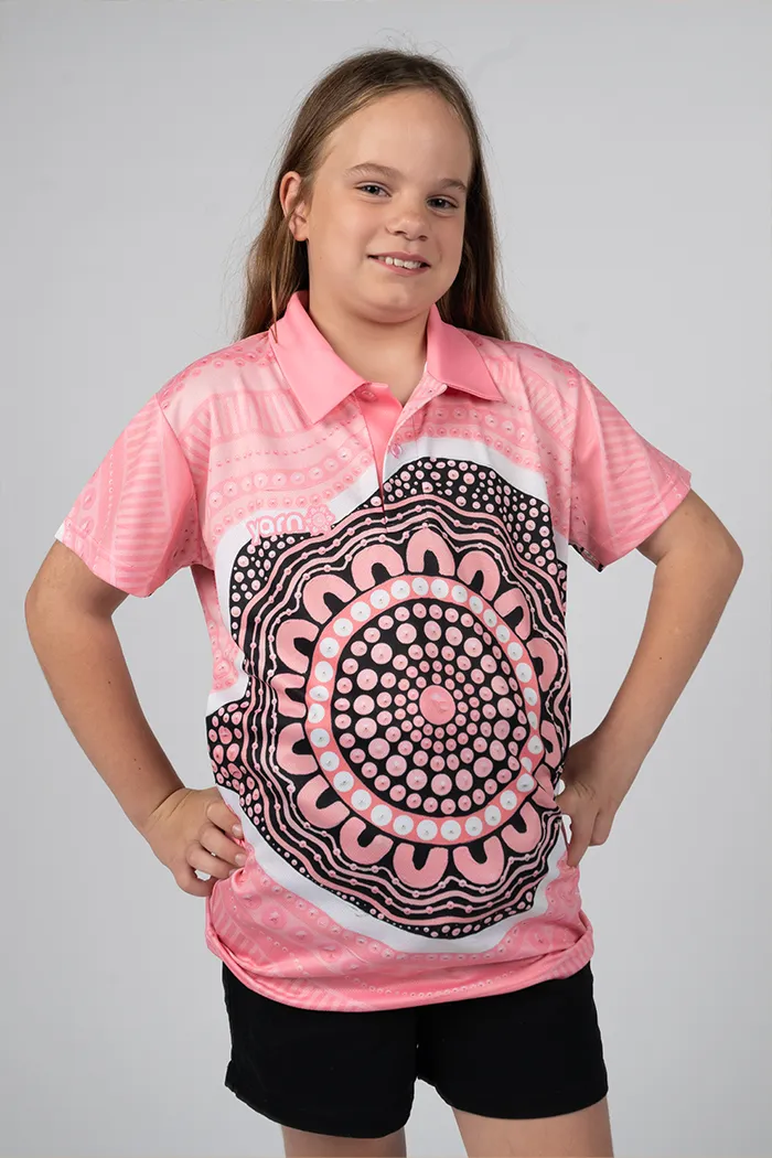 Boobie Sista UPF50  Kids Polo Shirt