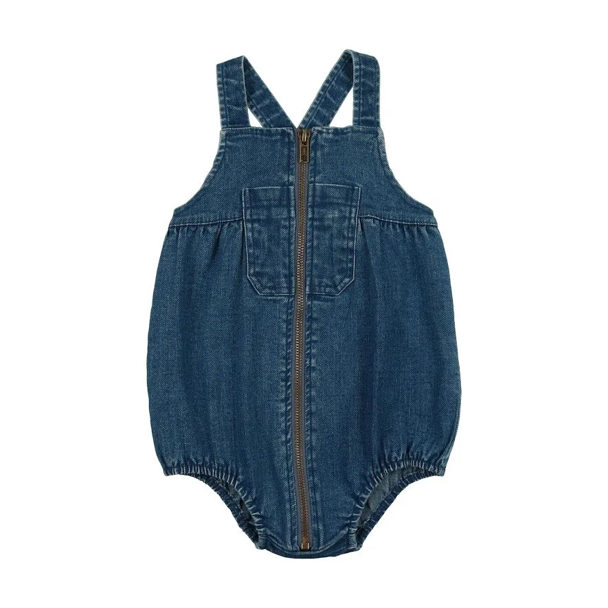 Bopop Blue Denim Boy Romper