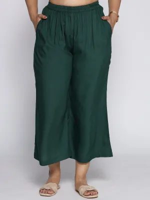 BottleGreen Rayon Culottes