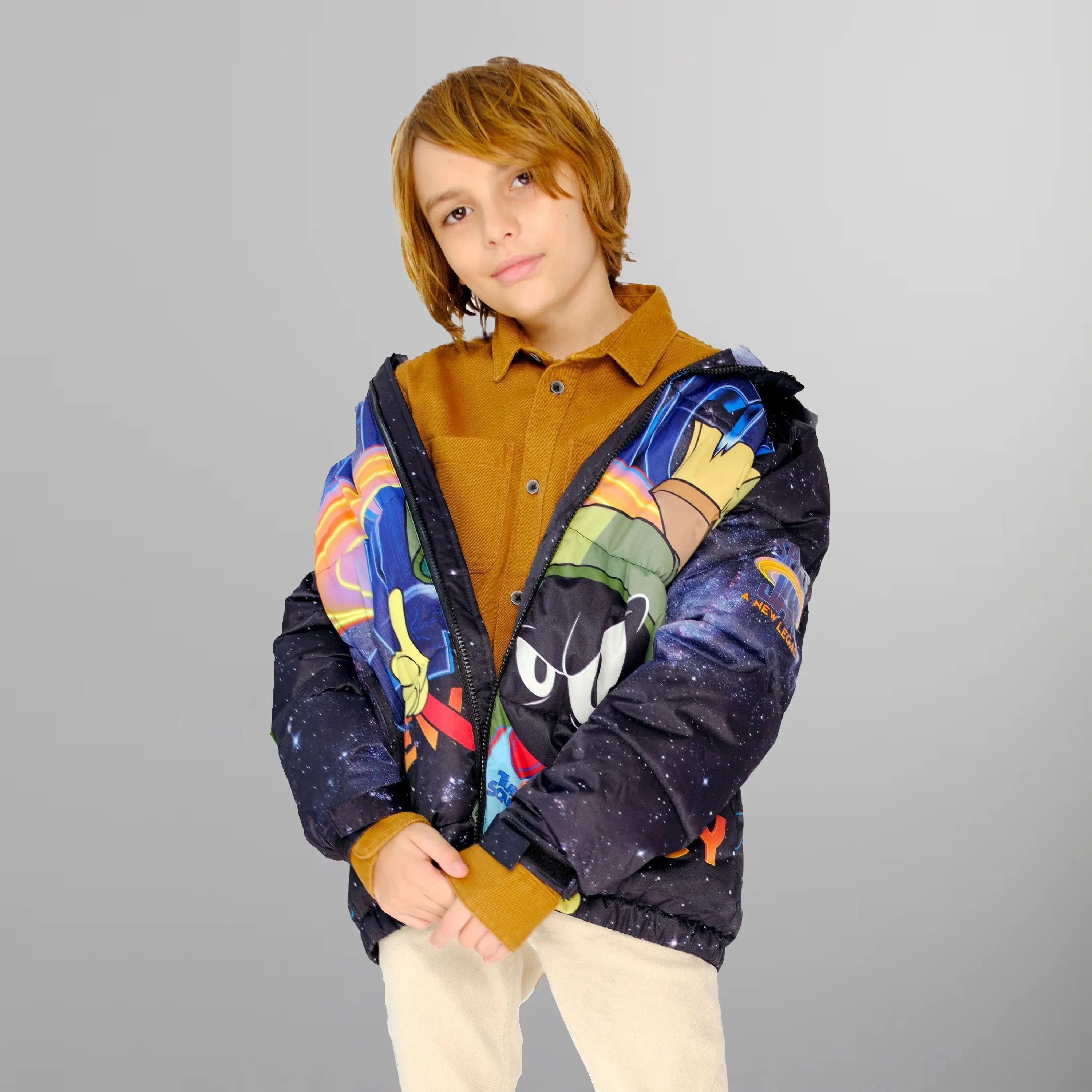 Boy's Space Jam Puffer Jacket - FINAL SALE