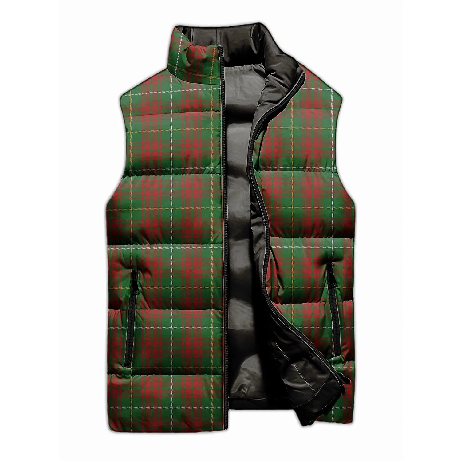 Bruce Hunting Tartan Sleeveless Puffer Jacket