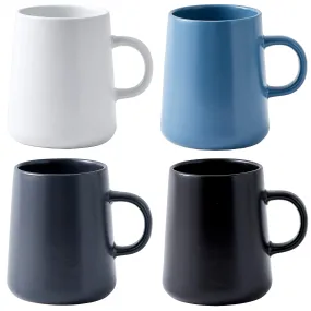 Bruntmor Modern Matte Large 16 Oz Ceramic Coffee Mug Set Of 4 Cups For Coffee, Latte