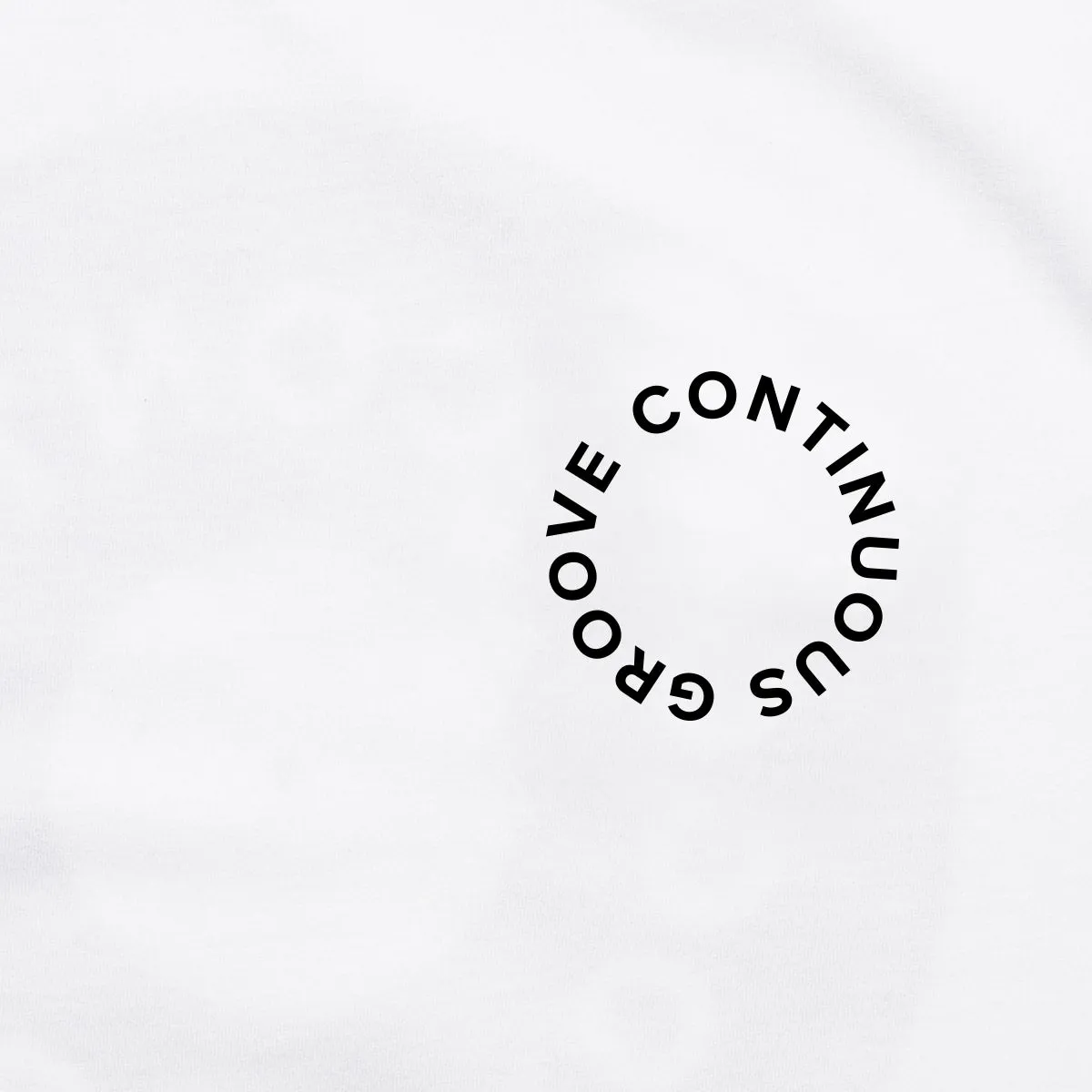 Continuous Groove Back Print - Tshirt - White