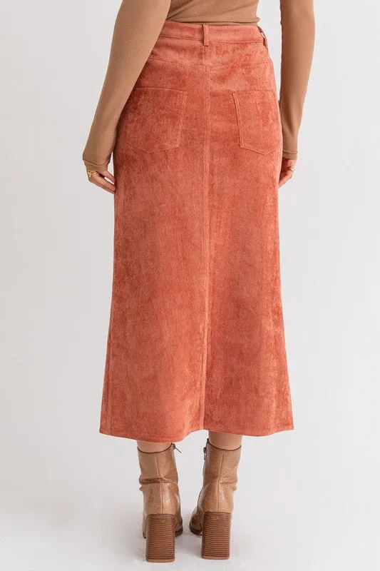 Corduroy Maxi Skirt