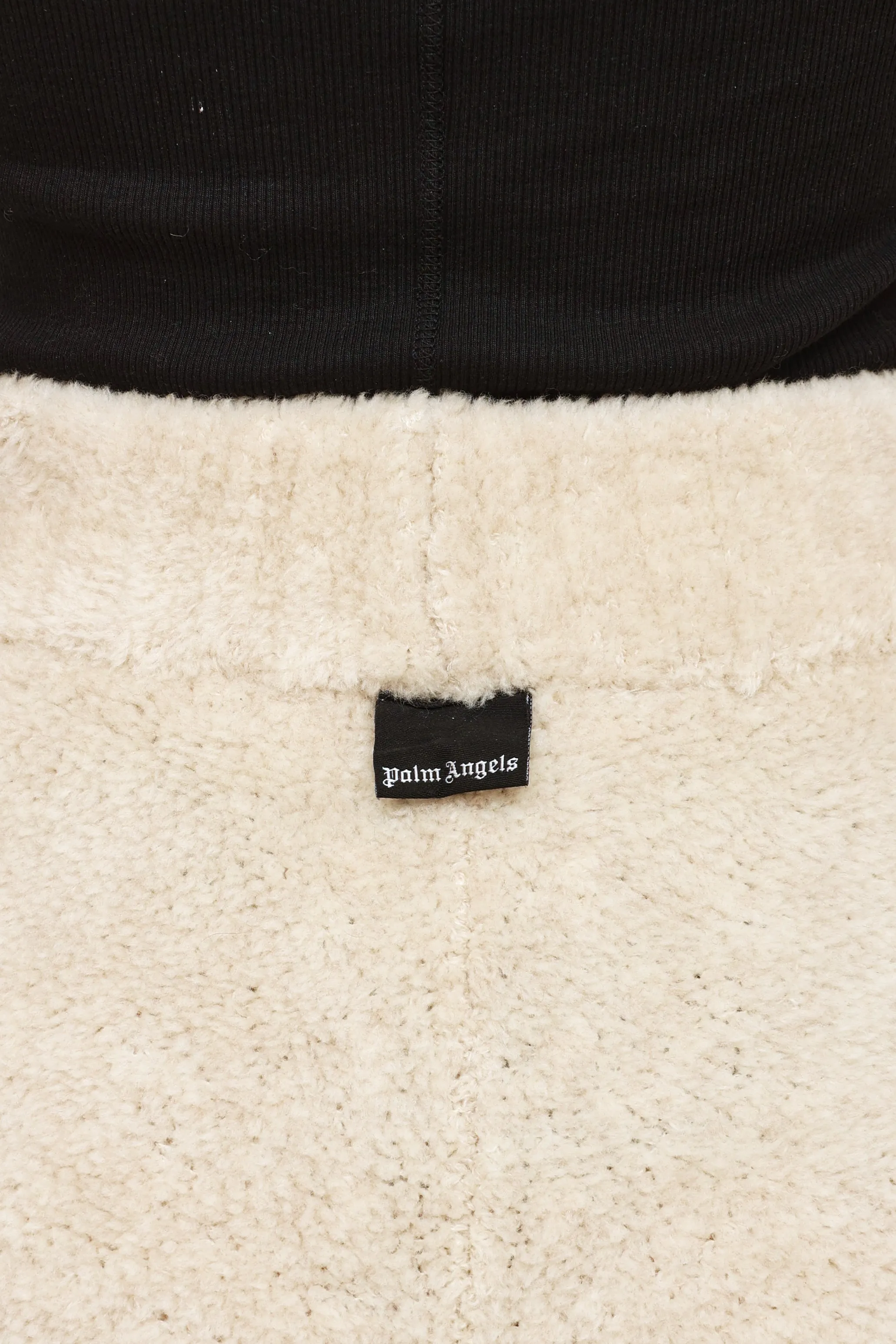 Cream Fleece Knit Lounge Pants