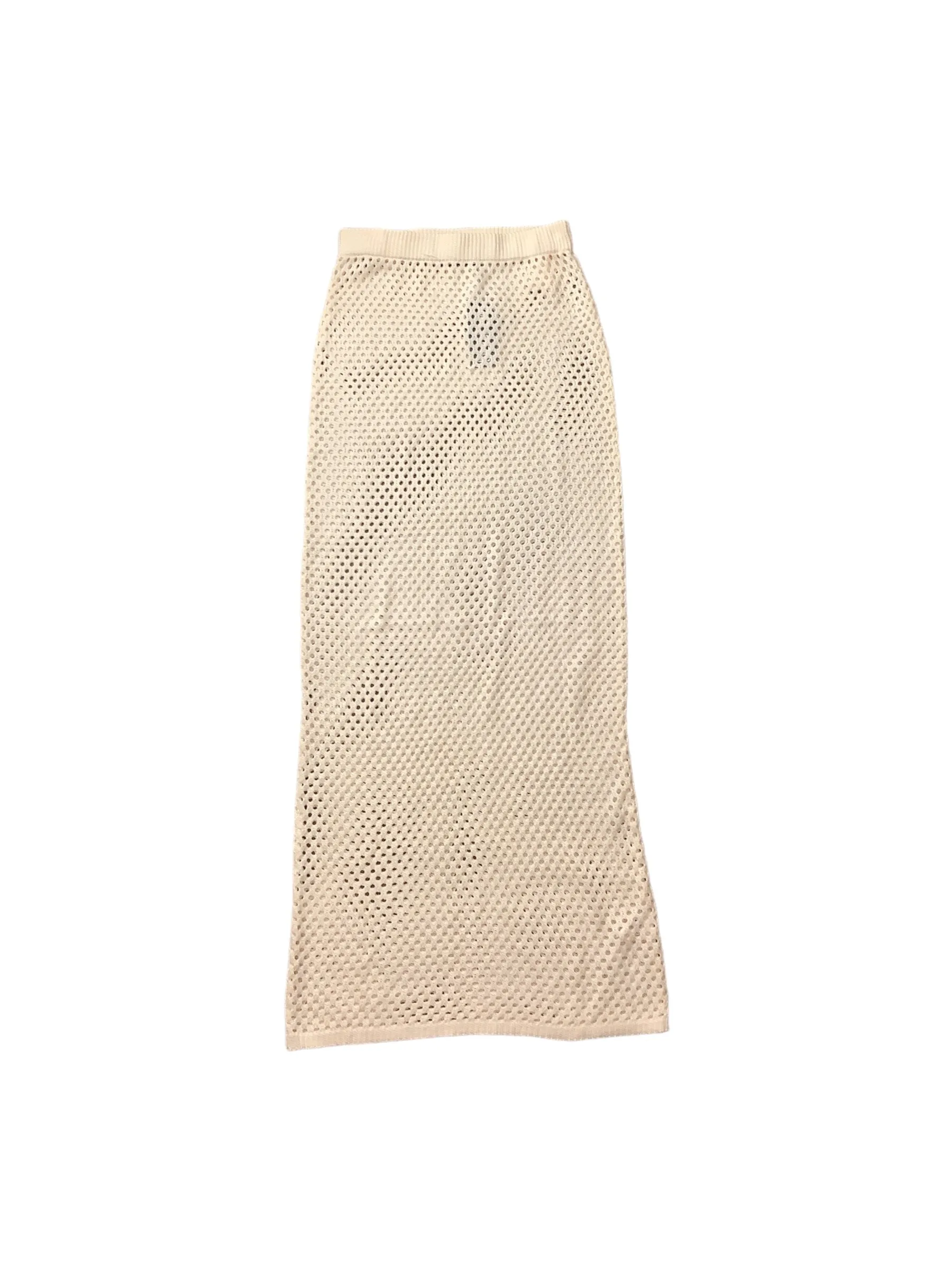 Cream Skirt Maxi Boohoo Boutique, Size M