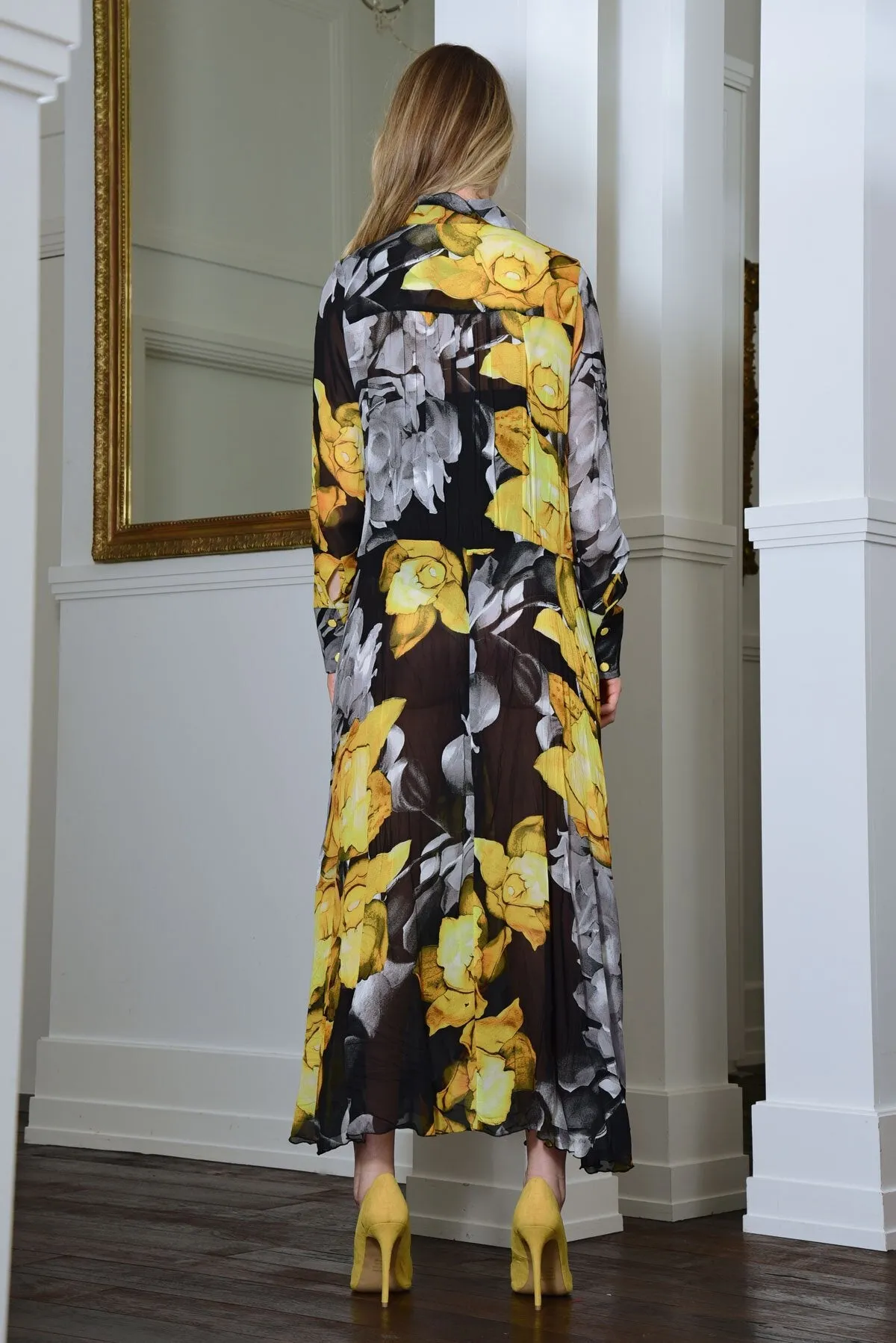 Curate Setting The Tone Dress - Yellow