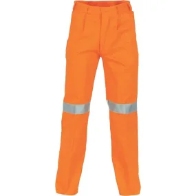 Dnc Workwear Cotton Drill Pants With 3m Reflective Tape - 3314