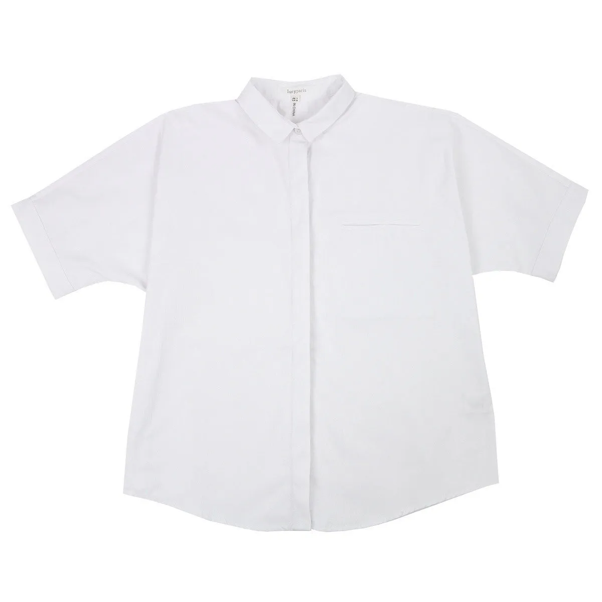 Dolman Oxford Button Down in White