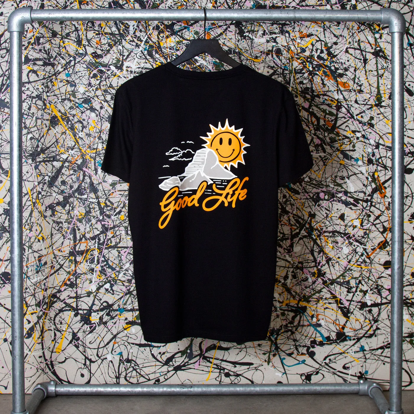 Es Vedrà Good Life Back - Tshirt - Black