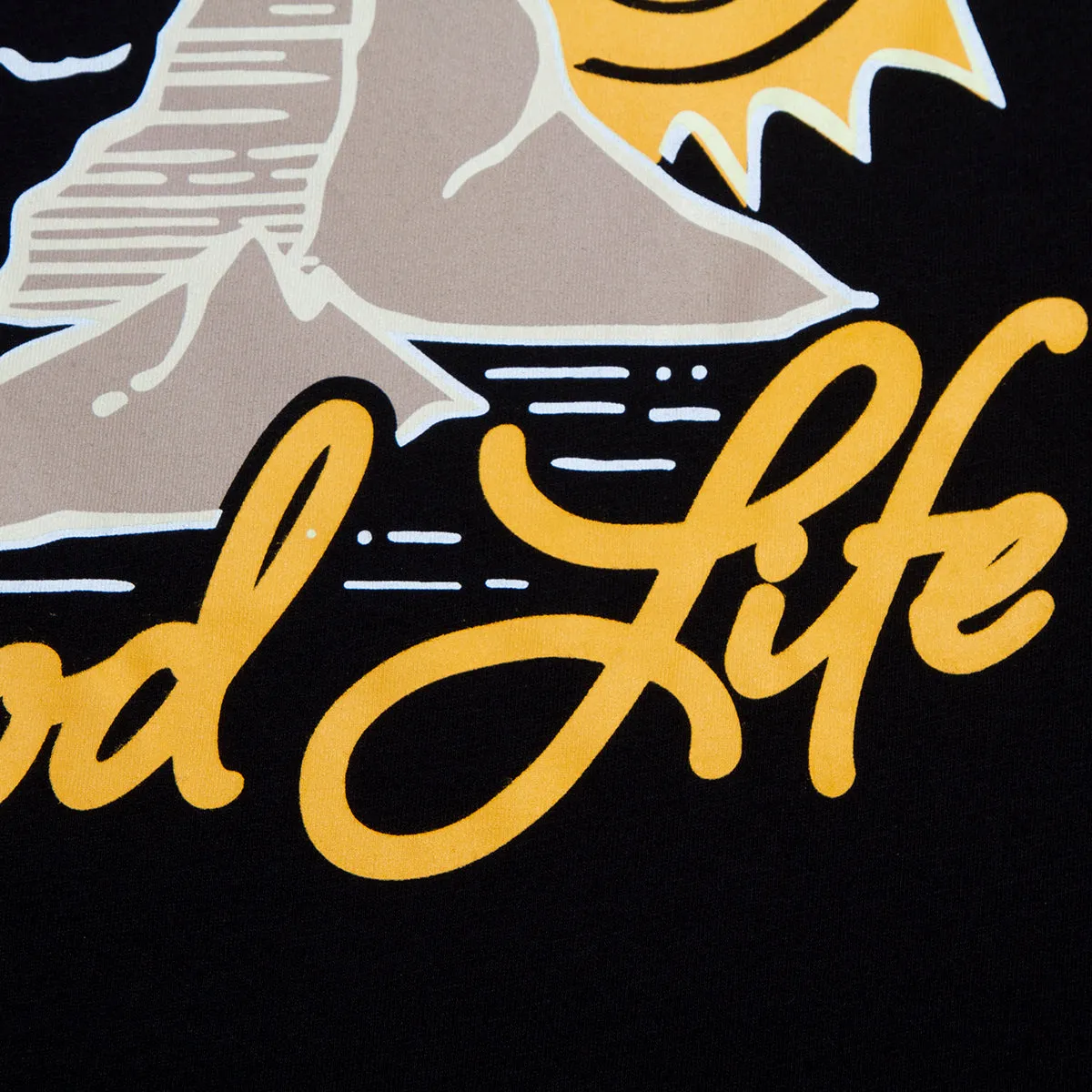 Es Vedrà Good Life Back - Tshirt - Black