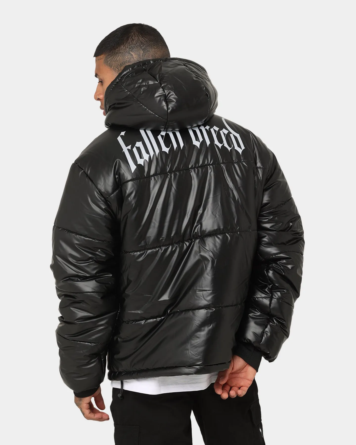 Fallen Breed Logo Puffer Jacket Black