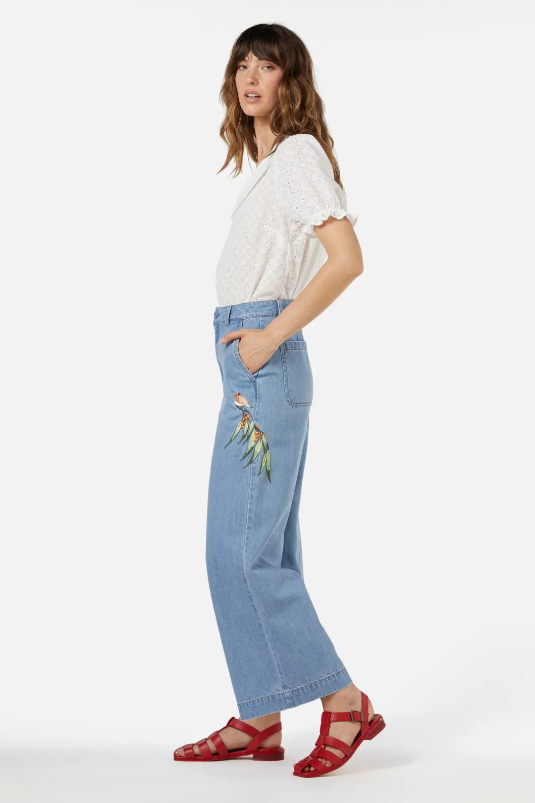 Finch Embroidered Jean