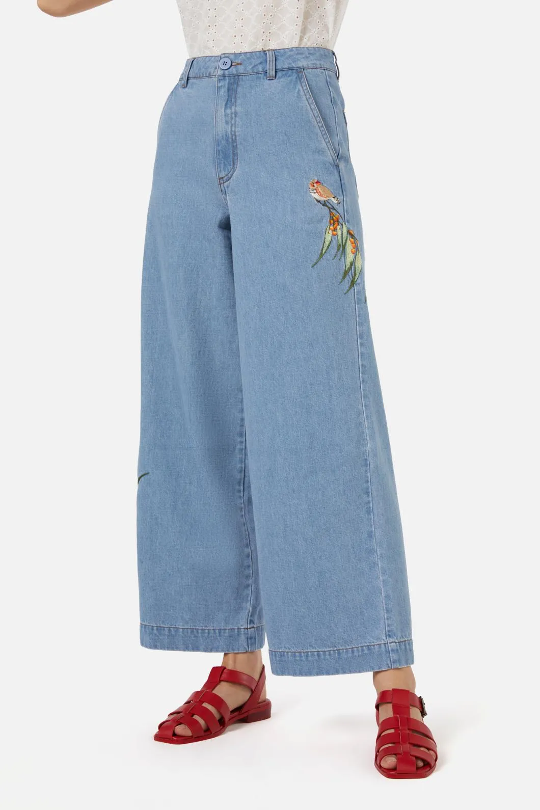 Finch Embroidered Jean