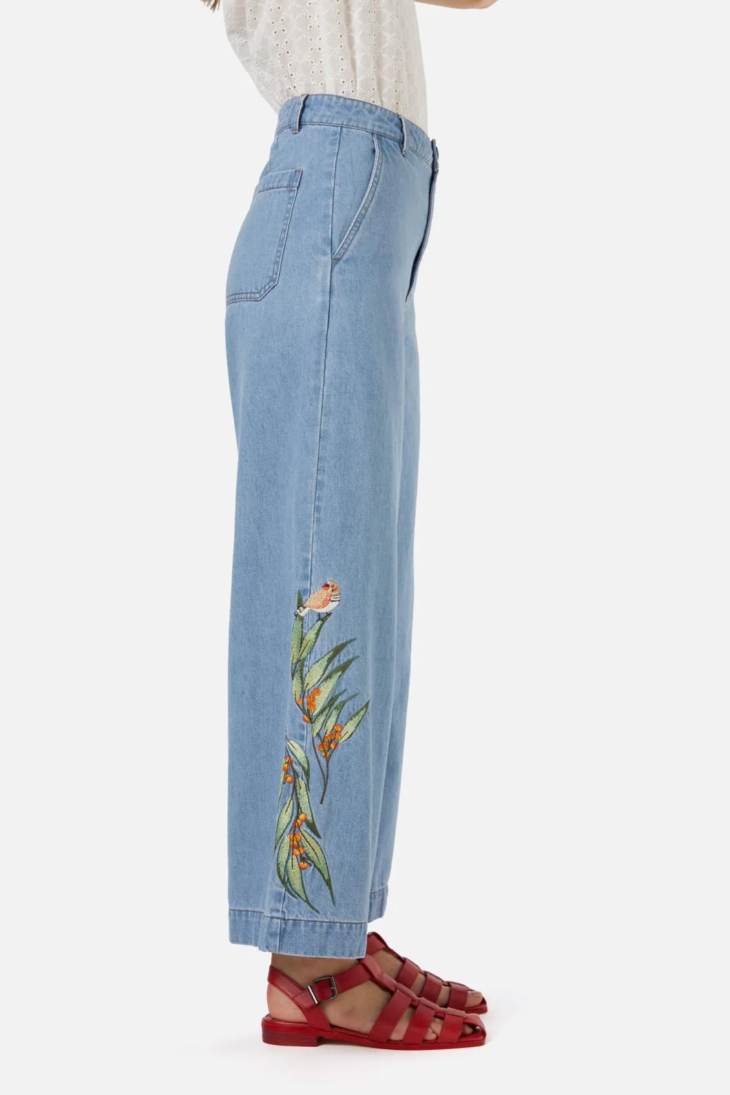 Finch Embroidered Jean