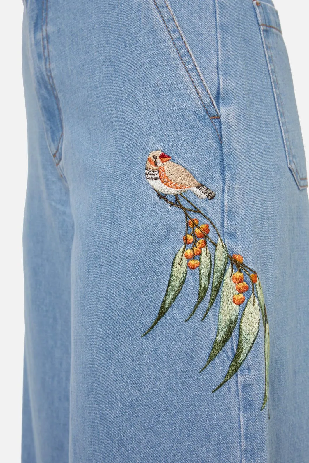 Finch Embroidered Jean