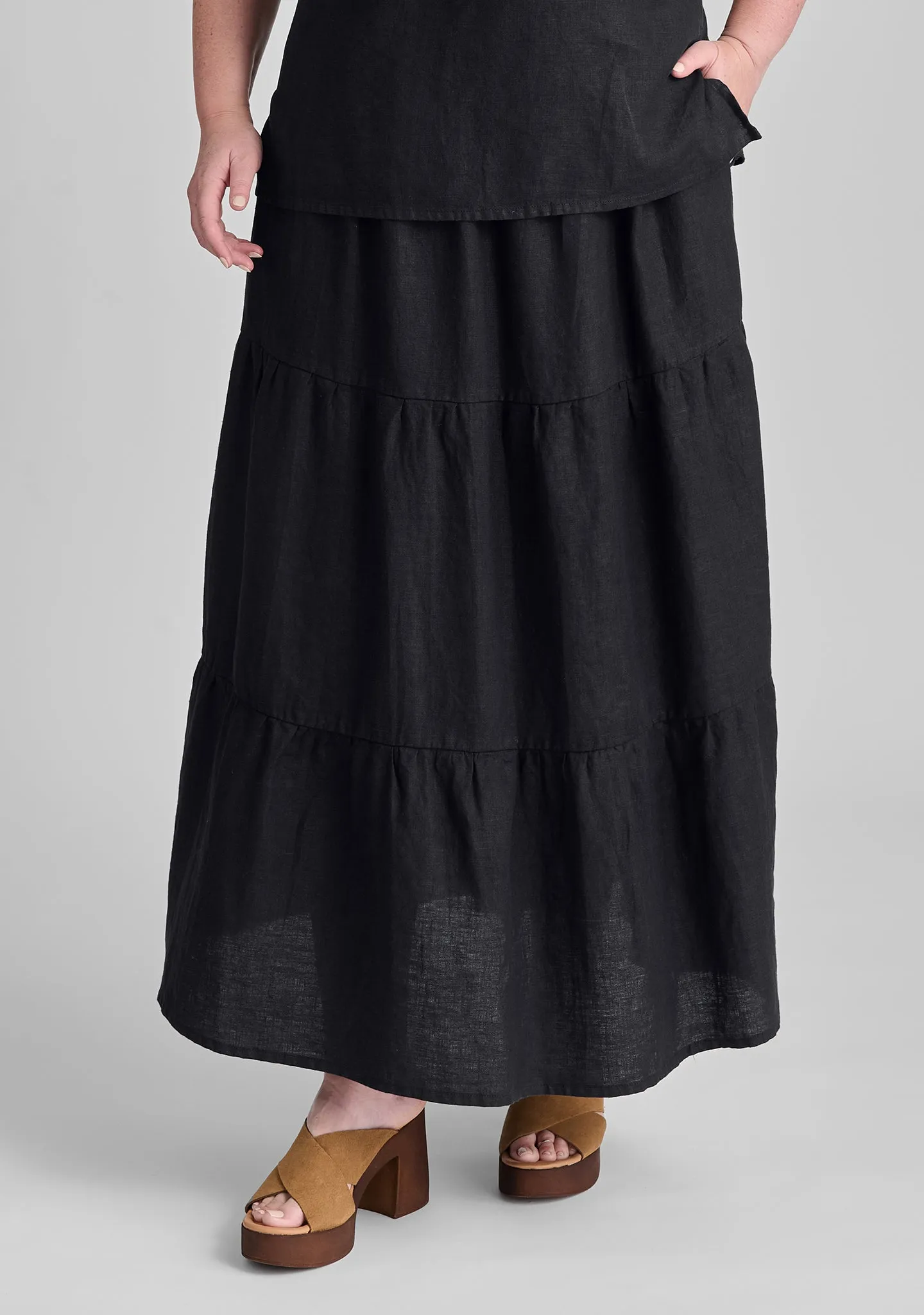 Gaia Skirt - Linen Maxi Skirt