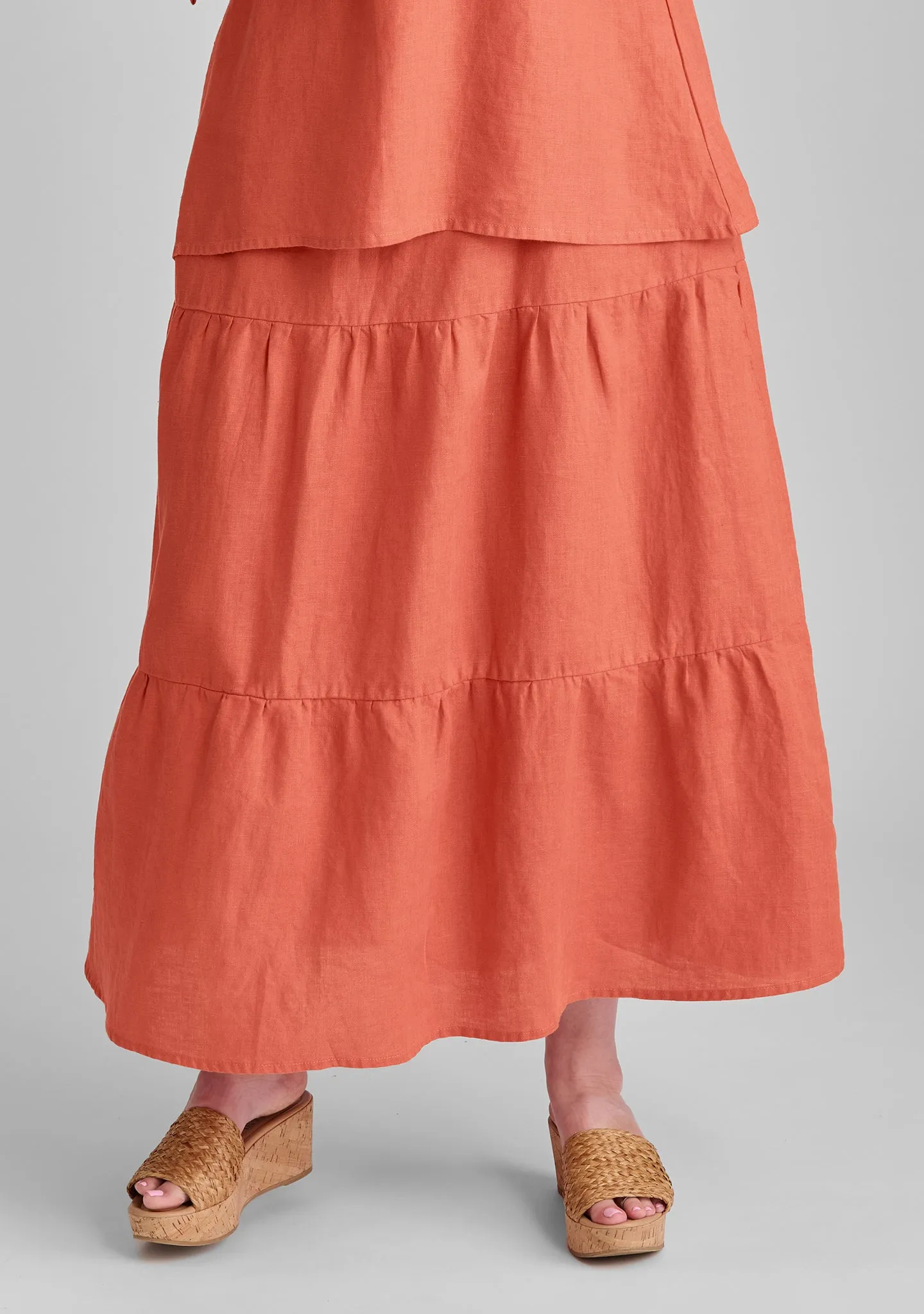 Gaia Skirt - Linen Maxi Skirt