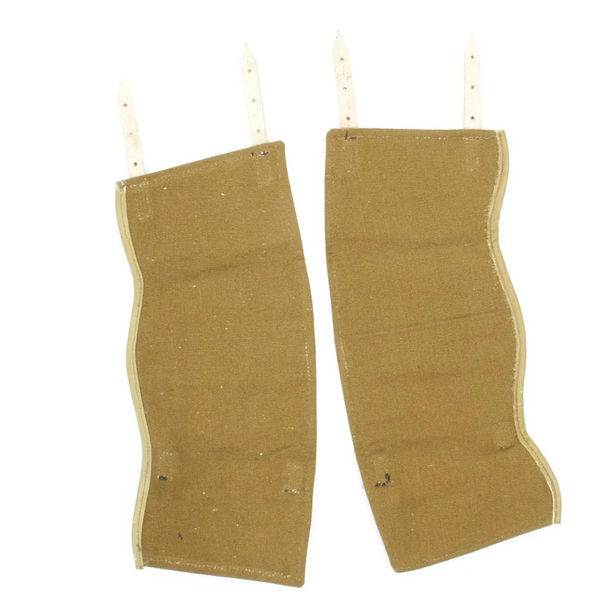 German WWII Wehrmacht Field Green Canvas Gaiters